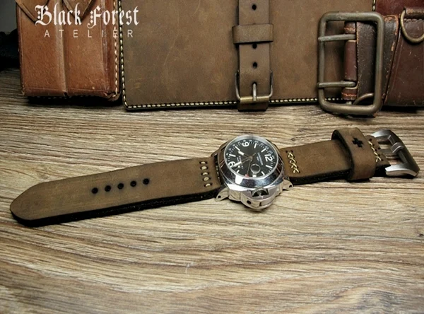 BF08 Swiss Ammo Style Handmade Vintage Strap 22mm/24mm/26mm/28mm – image 9